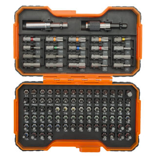 Bahco Σετ 100 Μύτες Κατσαβιδιού Ίσιο / Σταυρός / Αστέρι / Τετράγωνο / Torx 59-S100BC