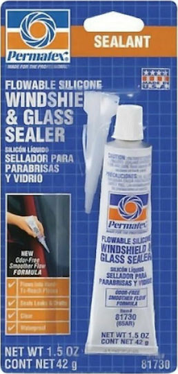 Permatex Flowable Συγκολλητική Παρμπριζόκολλα Λευκή 45ml 81730 59165