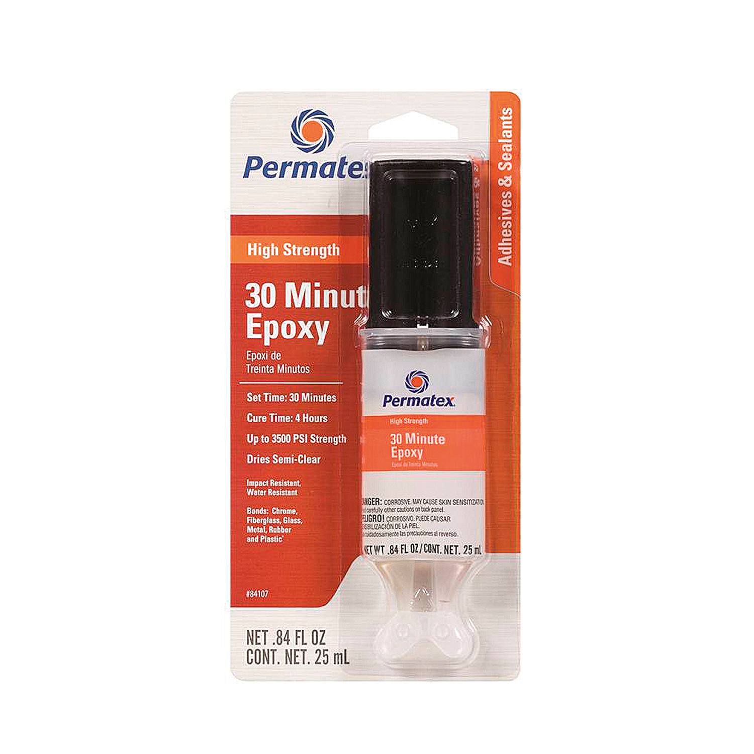 Permatex 84107 Εποξική Κατασκευαστική Κόλλα 2 Συστατικών Διάφανη 56gr
