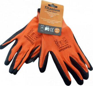 Titanium Γάντια Εργασίας Νιτριλίου Πορτοκαλί